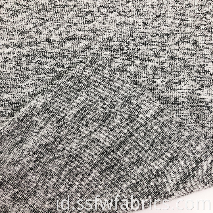 Gray Poly Viscose Hacci